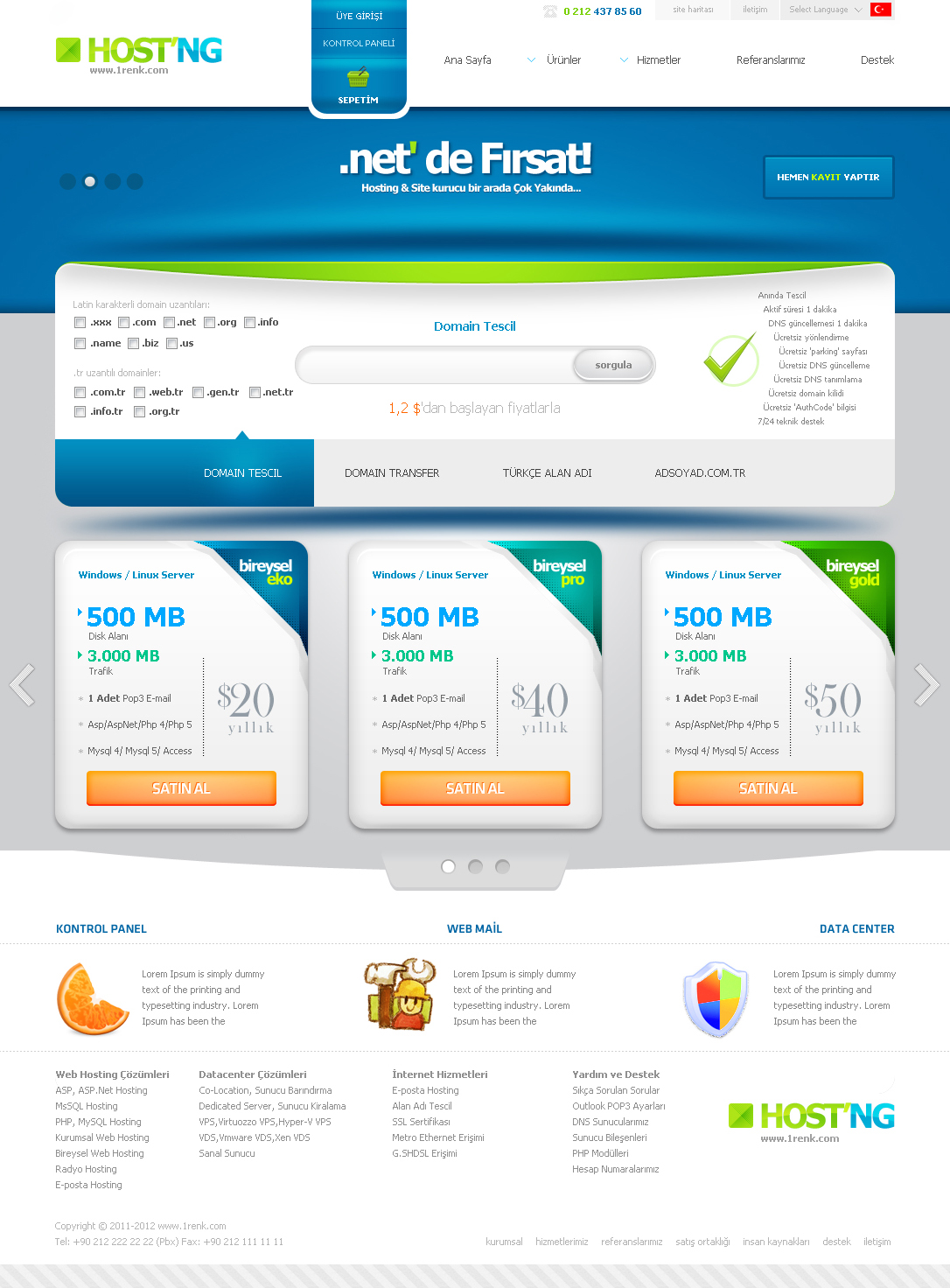 Webdesign Template And Hosting